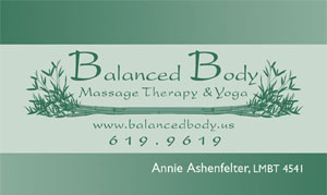 Balanced Body Business Card Design