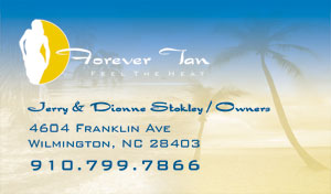 Forever Tan Card Design