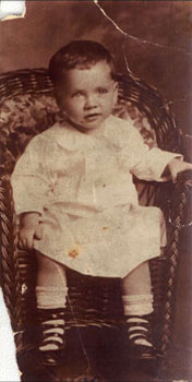 old cracked photograph
