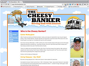 The Cheesy Banker Website Design