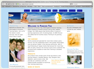 Forever Tan Site Design