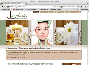 J Aesthetics Webdesign