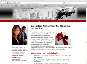 Real-World Etiquette Web Site Design